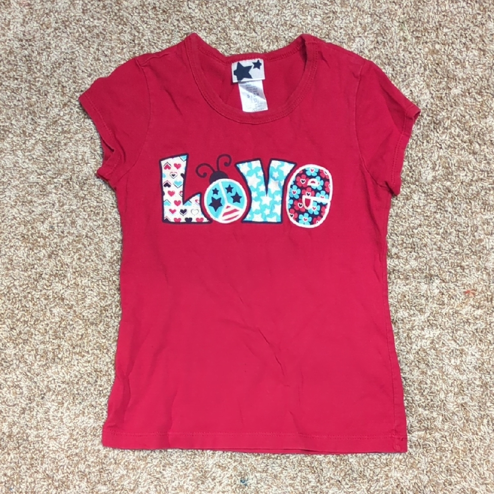 Red Love Graphic Kids T-Shirt